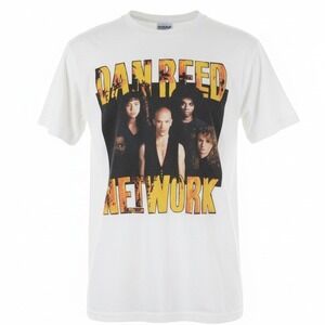 Dan Reed Network L 1990 Vintage World Tour Concert‎ T-Shirt Single Stitch White